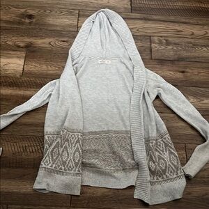 Hollister Gray Knit Cardigan Sweater